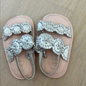 Jack Rogers Kids Sandals in Silver and Pink